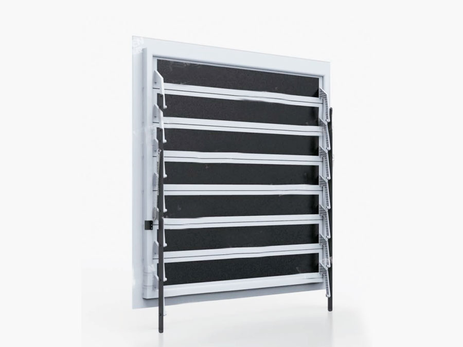 All plastic thermal insulation shutter